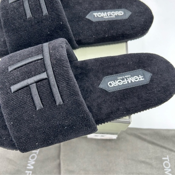 Men’s Tom Ford toweling velvet slipper size 8, made in Italy main image 7